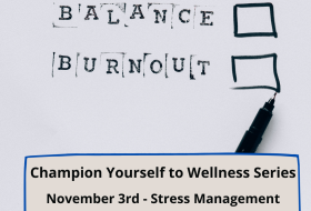 Champion Yourself to Wellness: Stress